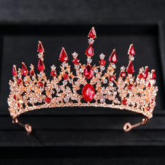 Baroque Vintage Tiara Crown Zircon Rhinestone Hairband