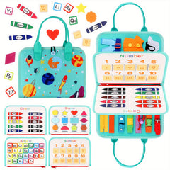 Susimond Busy Board For Toddlers Montessori Educational Sensory Activity Board