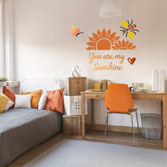 8 Pcs Sunflower Butterfly Stencils for Painting on Wood, Wall, Canvas