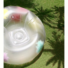 Multicolor Inflatable Scrub Lounge Chair Waterproof PVC Beanbag