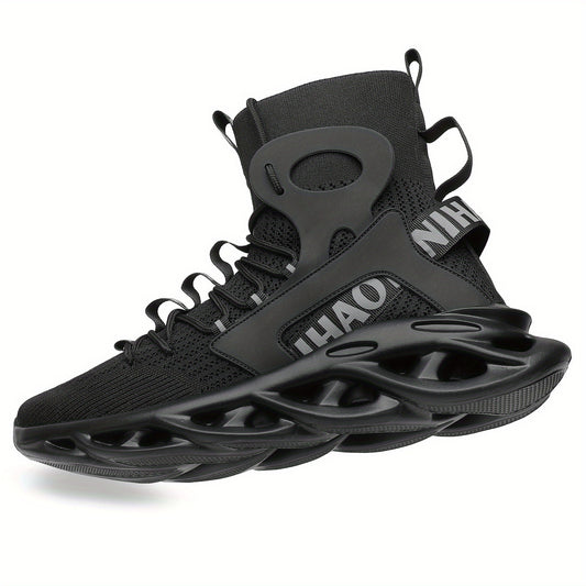 Men's High Top Blade Sneakers For Jogging Tennis Gym