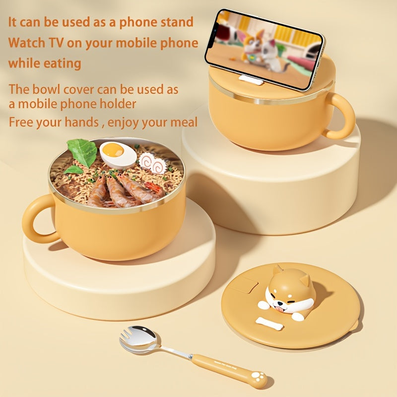 Stainless Steel Ramen Bowl Salad Bowl Drama Special Tableware