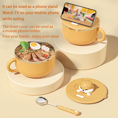 Stainless Steel Ramen Bowl Salad Bowl Drama Special Tableware