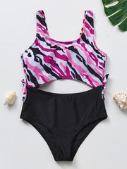 Girls Casual Swimsuit for 5-14 Years Old Kids with Chest Pad