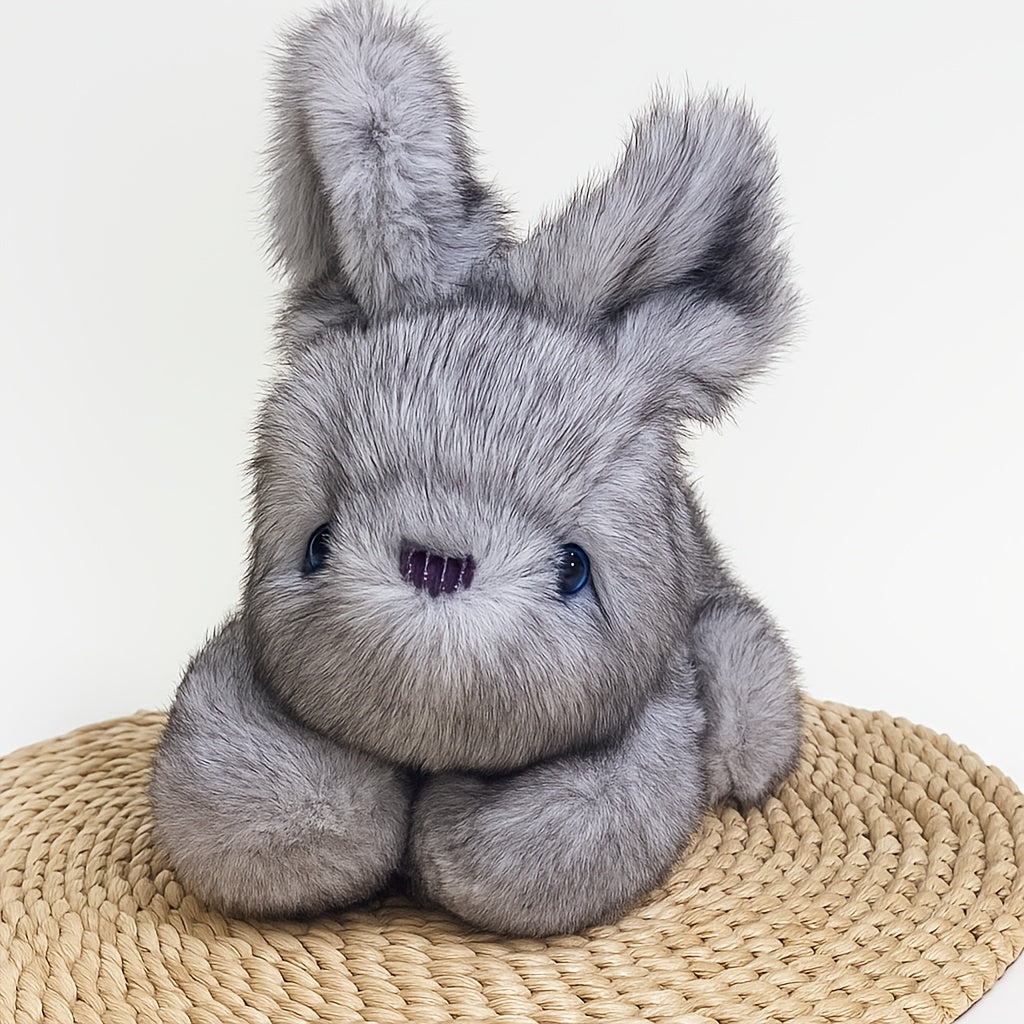Fluffy Rabbit Plush Toy for Kids Girls