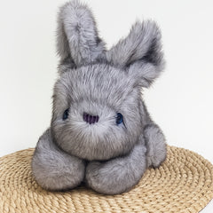 Fluffy Rabbit Plush Toy for Kids Girls