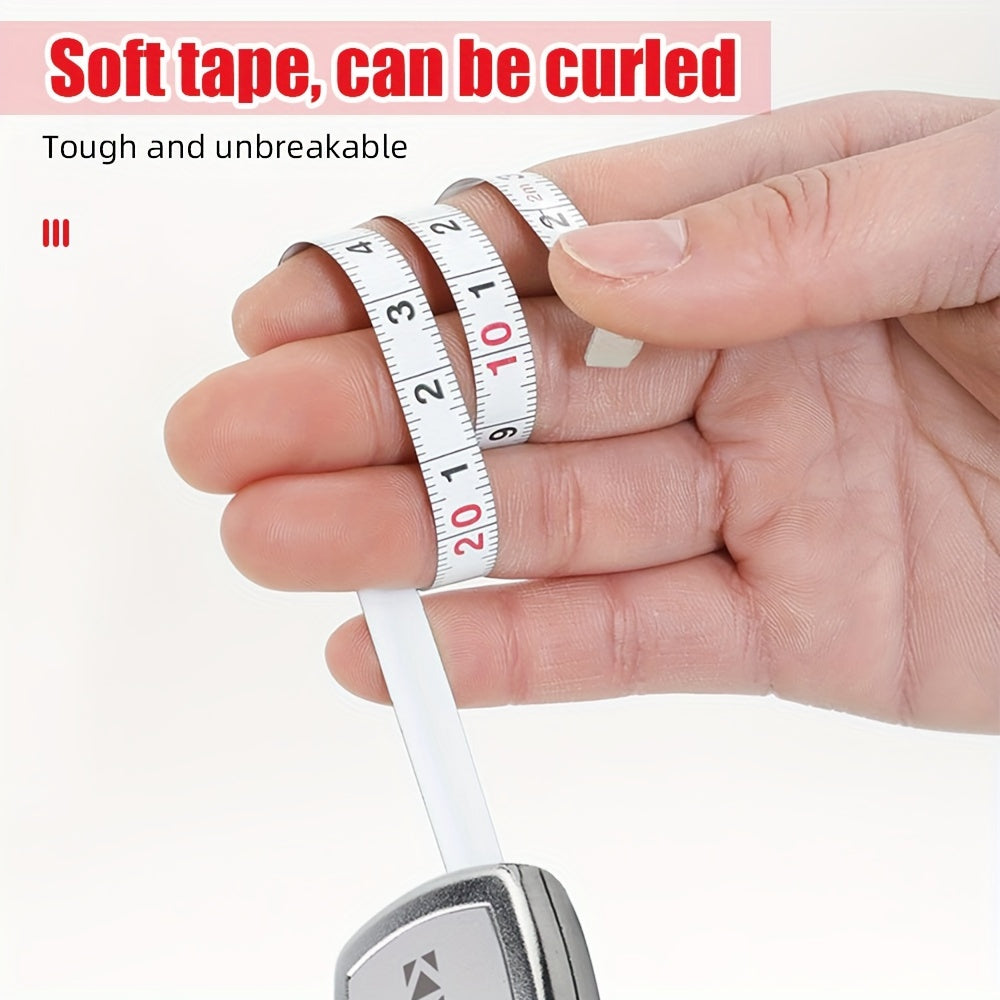 2M Retractable Ruler Measure Tape Mini Keychain Portable Tape Measure