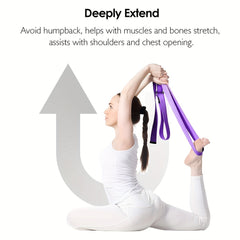 6-8 Ft Yoga Strap Adjustable D Ring Buckle Cotton Yoga Belt