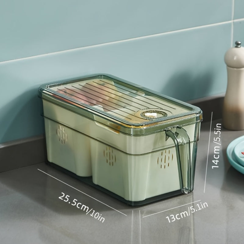 Vegetable Fruit Refrigerator Storage Box Drain Basket Containers