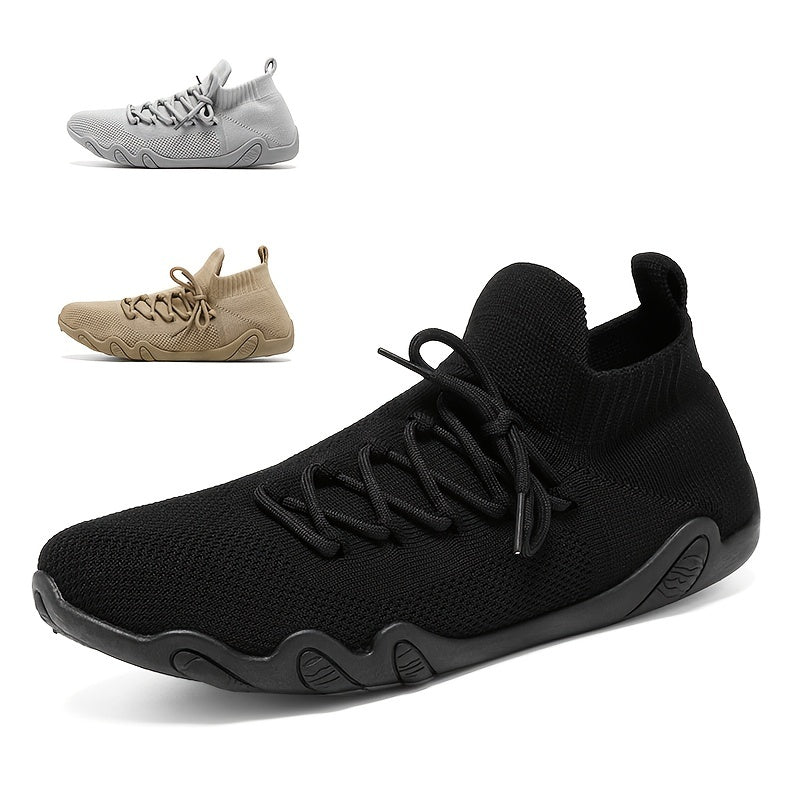 Men's Knitted Casual Shoes Non Slip Sneakers For Traveling