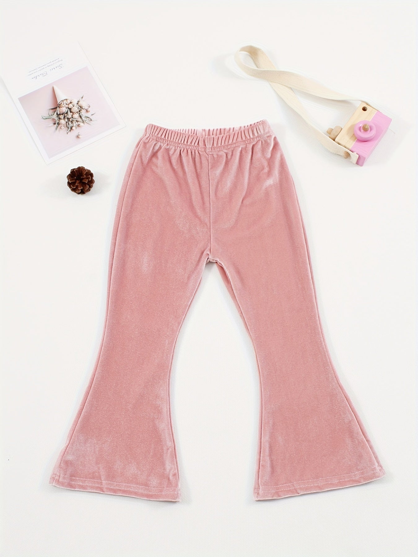 Baby Girls Velvet Trousers Flare Leg Pants Kids Clothes