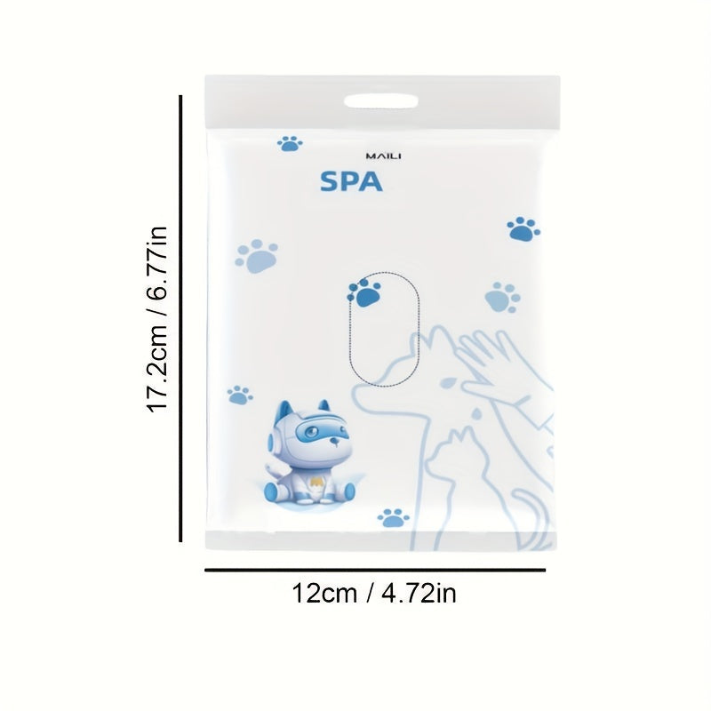 6pcs Disposable Pet Cleaning Gloves Wipes for Cats and Dogs