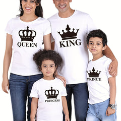 Matching Royal Family Graphic Print Tees