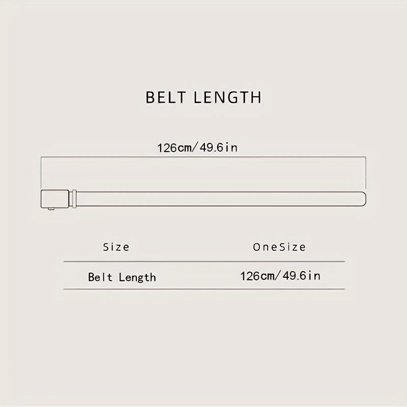 Men's PU Leather Automatic Buckle Belt for Business