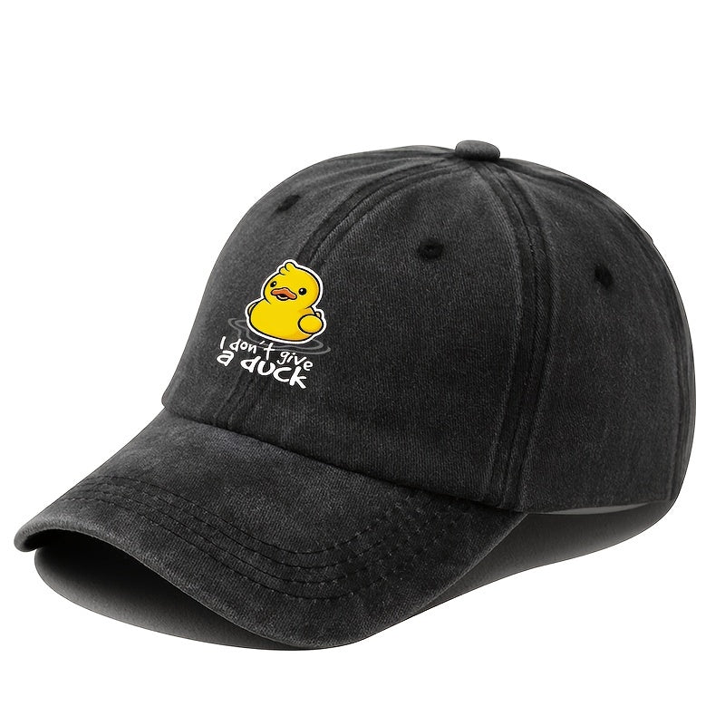 Yellow Duck Printed Baseball Cap Outdoor Sun Hat