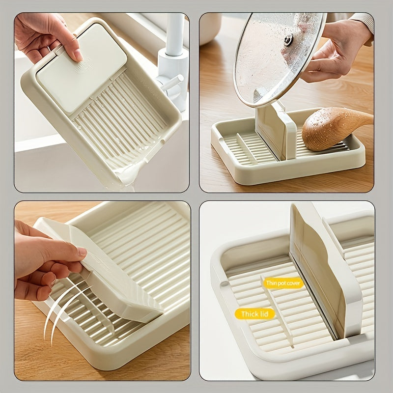 Kitchen Pot Lid Rack Organization Stand