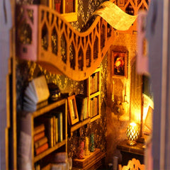 Handcrafted 3D Standing Book Magic House Model Kit Wooden Puzzle