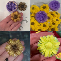 Resin Sunflower & Chrysanthemum Silicone Cake Baking Molds