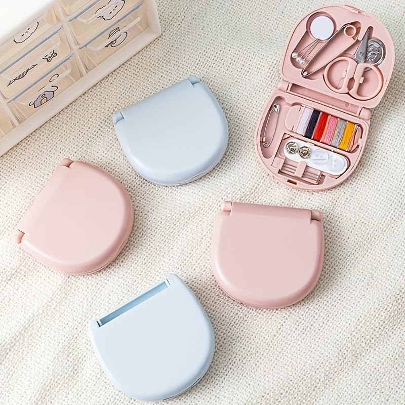 Mini Travel Sew Kit Portable Needle Threader Sewing Tools
