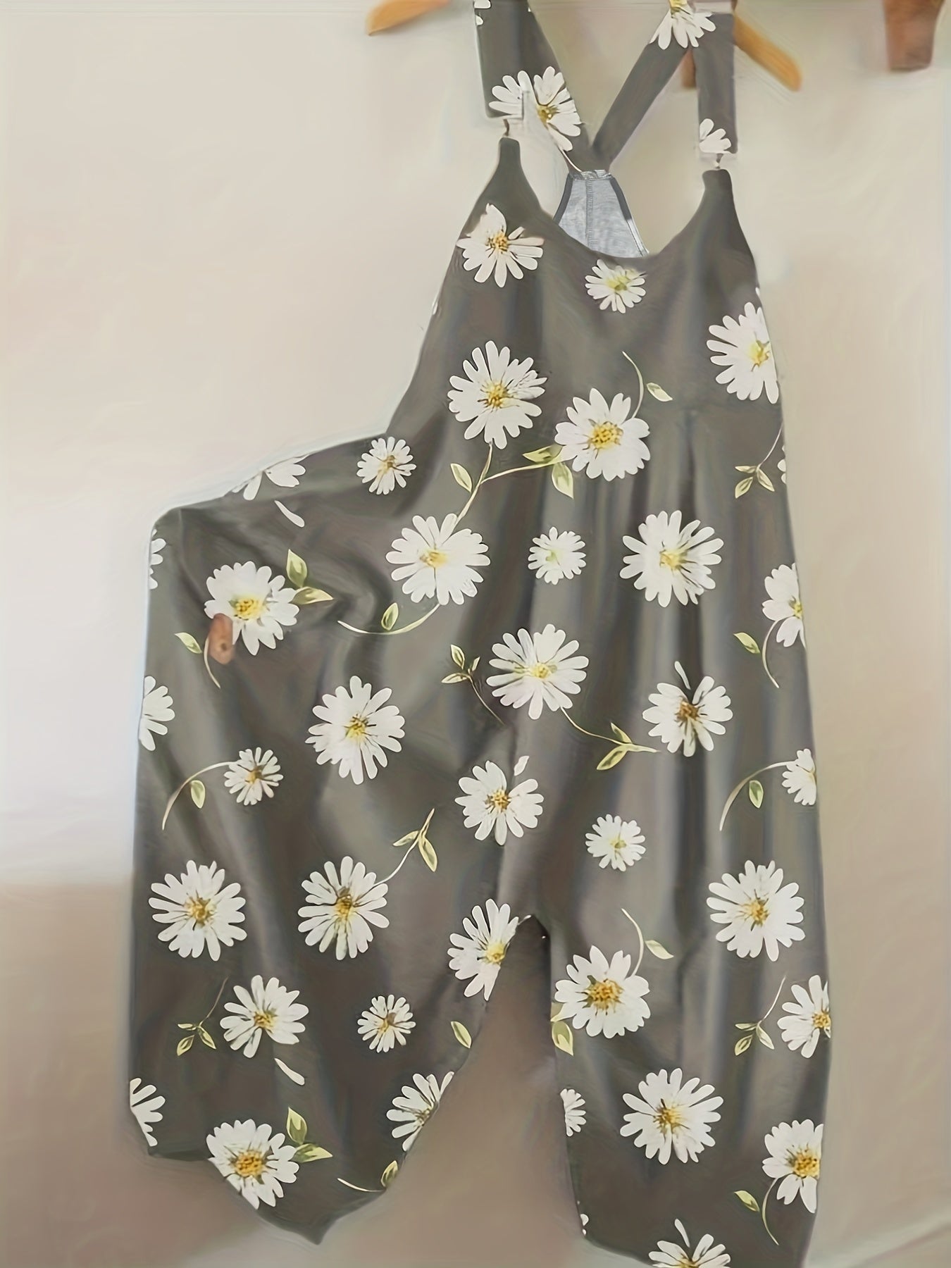 Floral Print Overall Jumpsuit for Spring & Summer Women's Clothing
