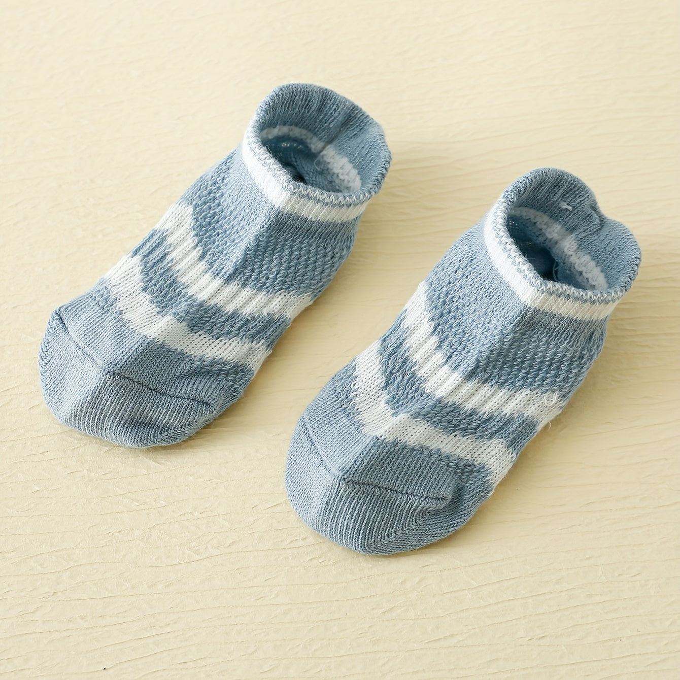 5-Pairs Casual Block Non-Slip Knit Floor Socks Soft Breathable Cotton Socks