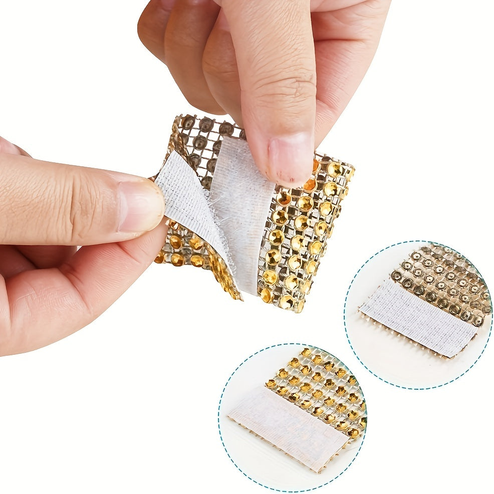 Rhinestone Napkin Rings 20pcs Cast Iron Polished Metal Hollow Christmas Decor