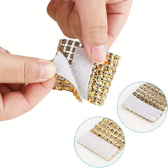 Rhinestone Napkin Rings 20pcs Cast Iron Polished Metal Hollow Christmas Decor