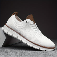 Men's Knitted Breathable Skate Shoes Non Slip Casual Footwear