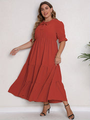 Knot Front Smock Dress