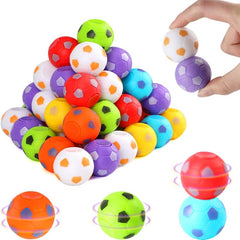 Colorful Mini Football Spinning Ball - Pack of 30