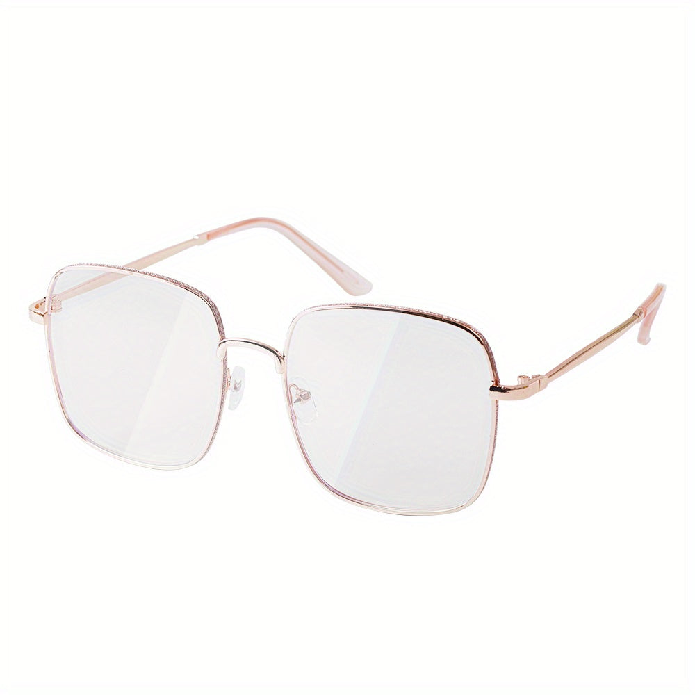 Clear Lens Glasses Anti Light Metal Frame Glasses