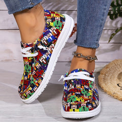 Nutcracker Cartoon Pattern Outdoor Skateboarding Shoes