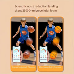 Silent Basketball Training Ball for Children, Sponge Leather Material