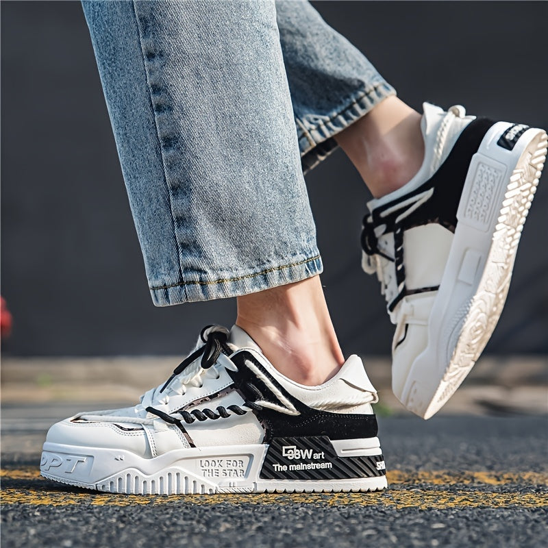 Men's Platform Skate Shoes Lightweight Non slip Sneakers