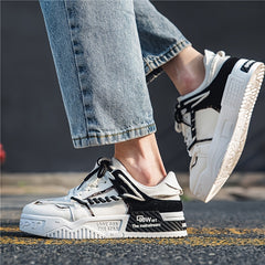 Men's Platform Skate Shoes Lightweight Non slip Sneakers