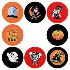 500pcs Halloween Cartoon Stickers Roll Funny Sealing Stickers
