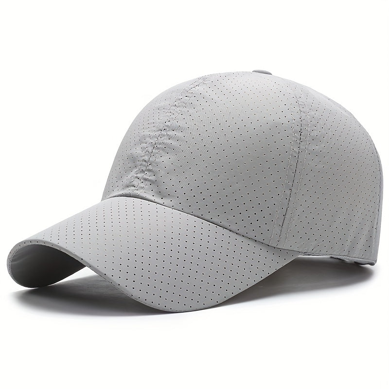 Men's Quick Drying Mesh Baseball Cap Breathable Punch Sunshade Cap