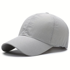 Men's Quick Drying Mesh Baseball Cap Breathable Punch Sunshade Cap