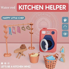 House Toy Washing Machine Set Educational Interactive