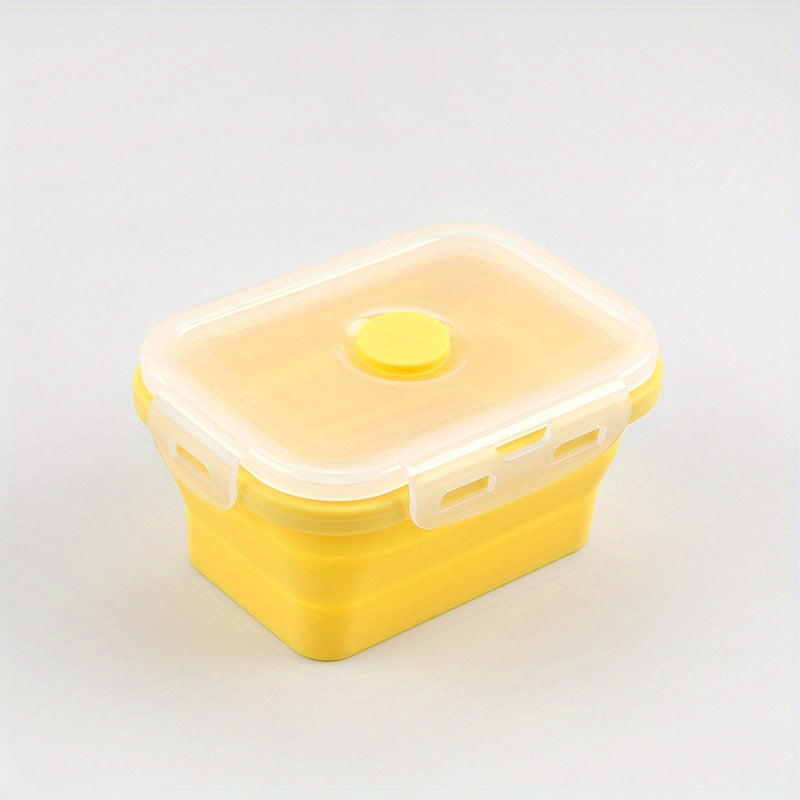 Portable Silicone Lunch Box Fresh Keeping Microwave Safe