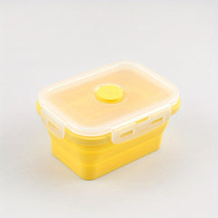 Portable Silicone Lunch Box Fresh Keeping Microwave Safe