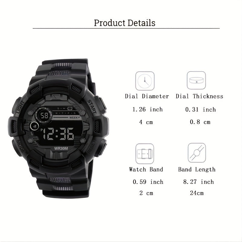 Teen Kids Sports Watch LED Student Electronic Watch Gift For Kids
