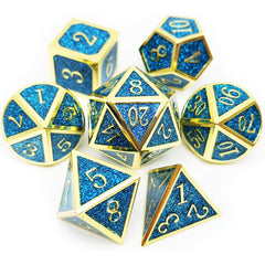 7pcs Metal Polyhedral Dices Set for Board Games