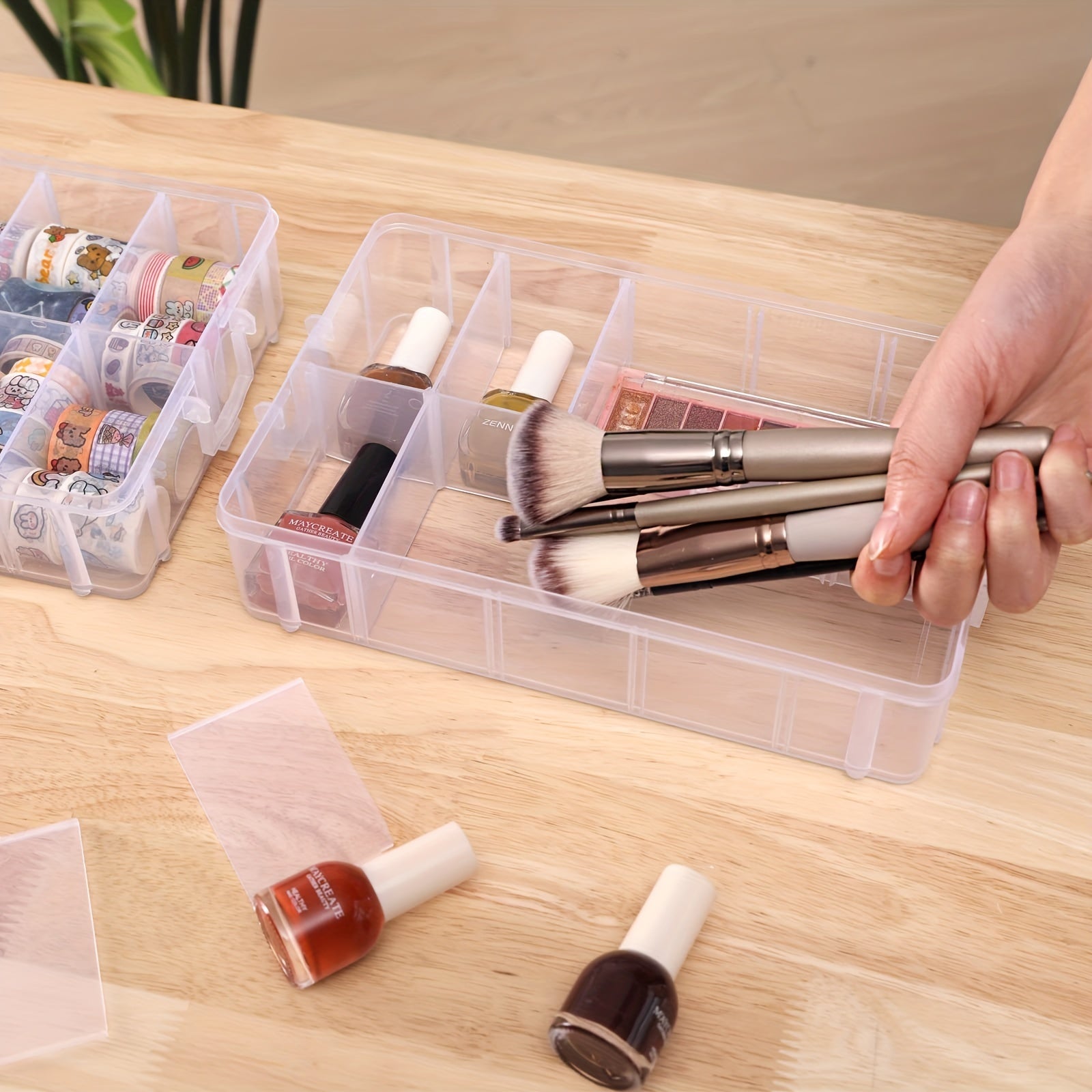 5-Layer Stackable Storage Box 50 Compartments Art Crafts Beads Paper Tape