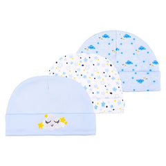 3pcs Unisex Newborn Baby Caps Boy Girl Infant Accessories