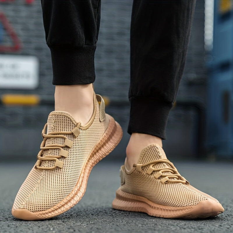 Men's Lace-up Lightweight Sneakers Breathable Outdoor Casual Shoes