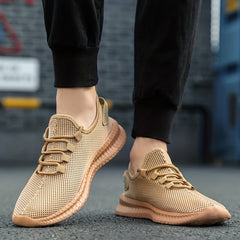 Men's Lace-up Lightweight Sneakers Breathable Outdoor Casual Shoes