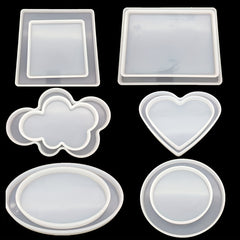 DIY Glue Pressure Plate Set Hand Mold Cloud Heart Oval Mold Base