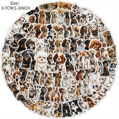 100pcs Milk Dog Series Graffiti Stickers Waterproof Decorative DIY Creative Toys