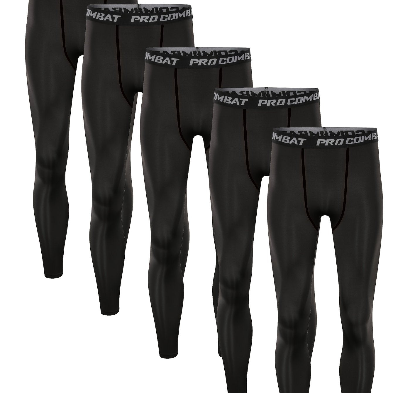Men's Compression Pants Active High Stretch Trousers For Fitness Workout